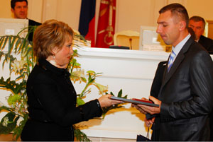 Logutov Vitaliy ICAPLAST with Valentina Matvienko